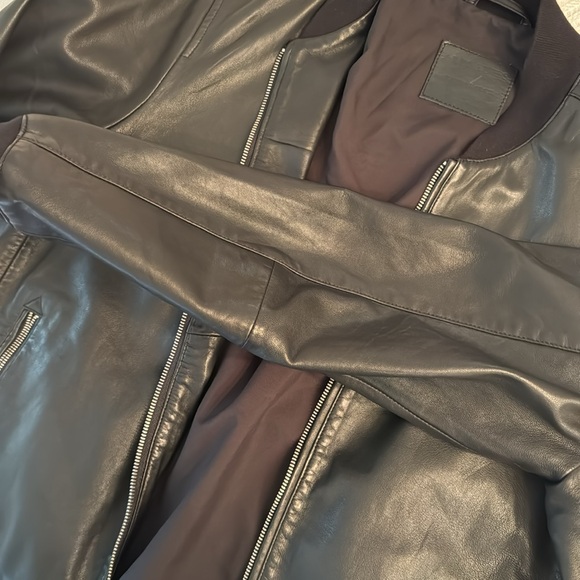 Leather men jacket. All Saints - Picture 8 of 9